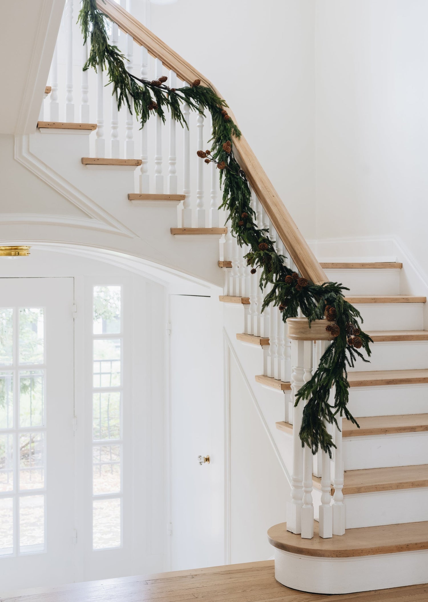 Extra Long Norfolk Garland Down the Stair Rail