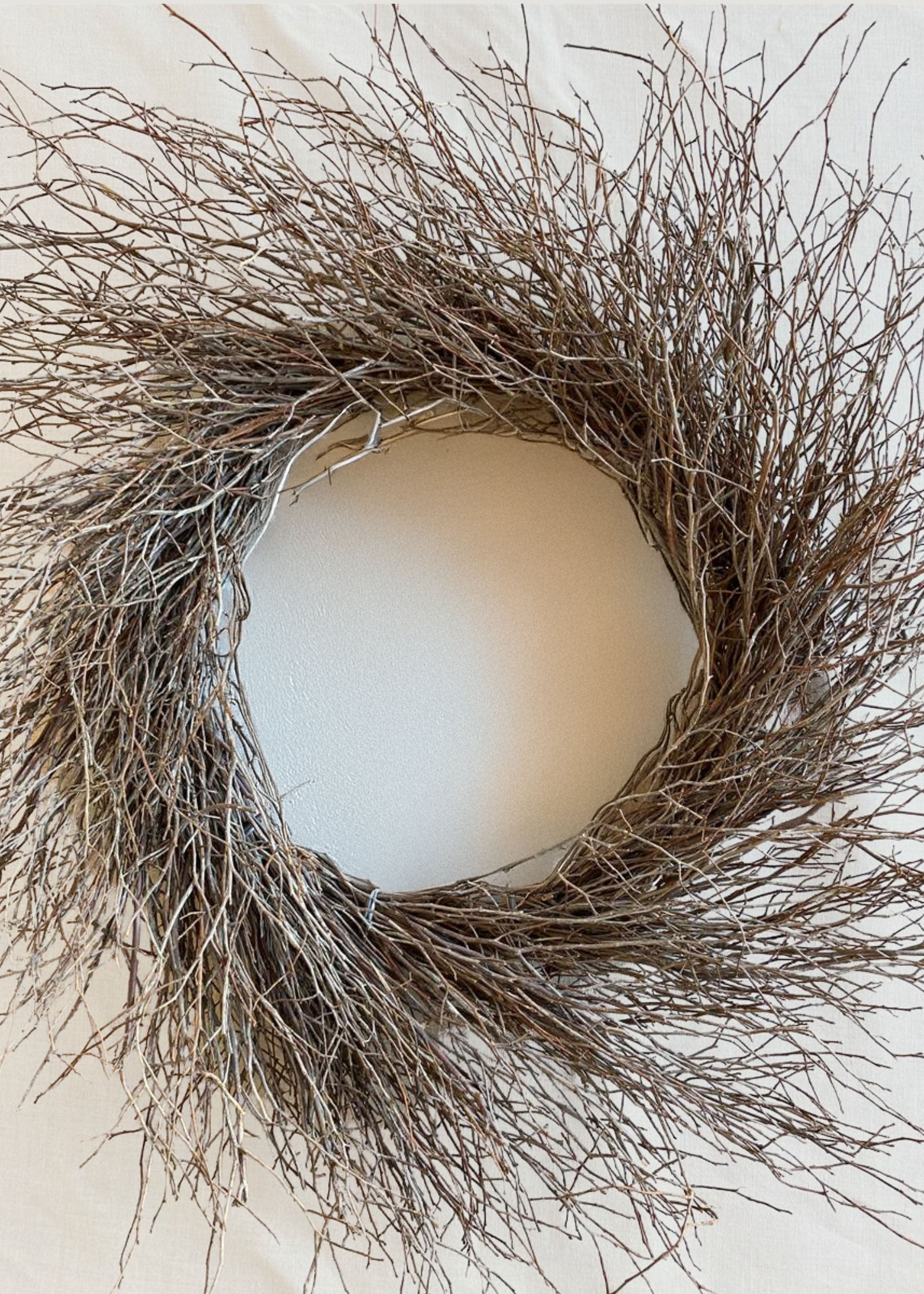 Natural Dried Sweet Huck Branch Wreath