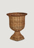 Woven Rattan Urn Planter Pot