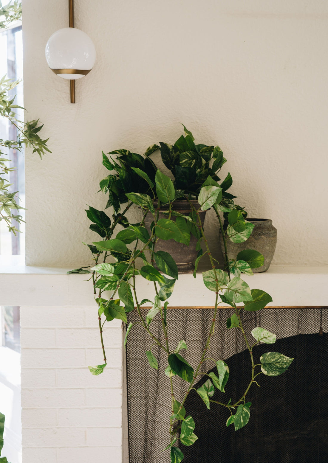 Wakefield Pot with Artificial Pothos