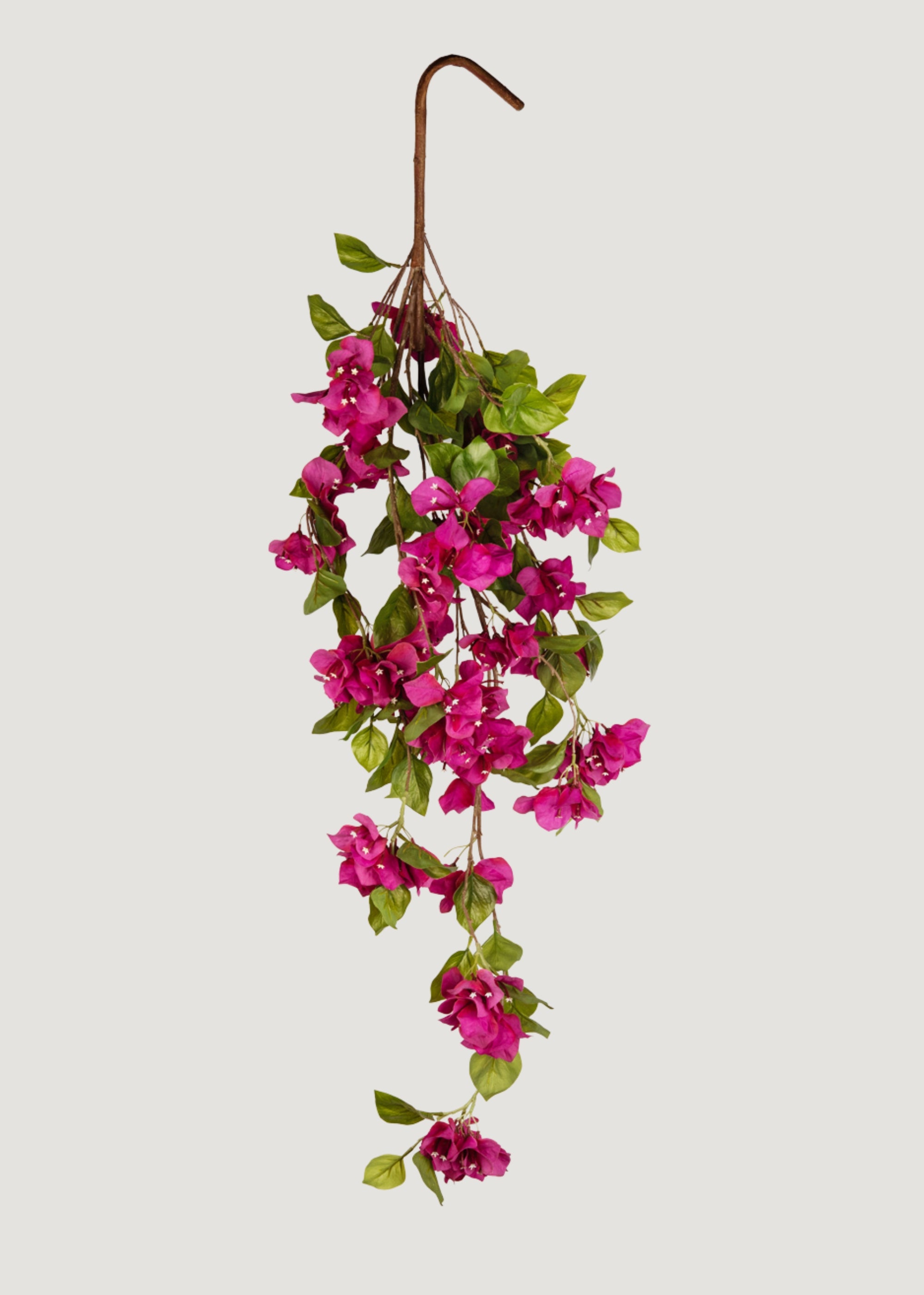 artificial bougainvillea hanging plant Fuchsia Faux Bougainvillea Hanging Bush