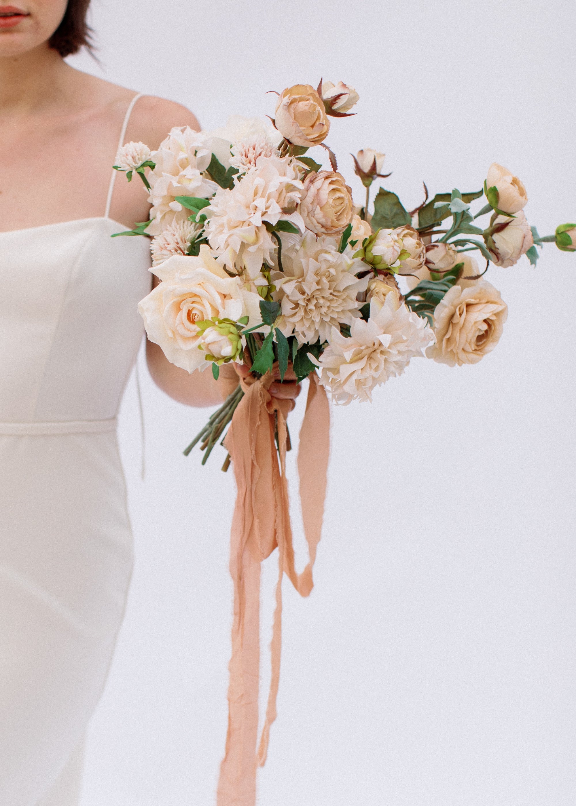 Bouquet of Silk Ranunculus and Dahlias
