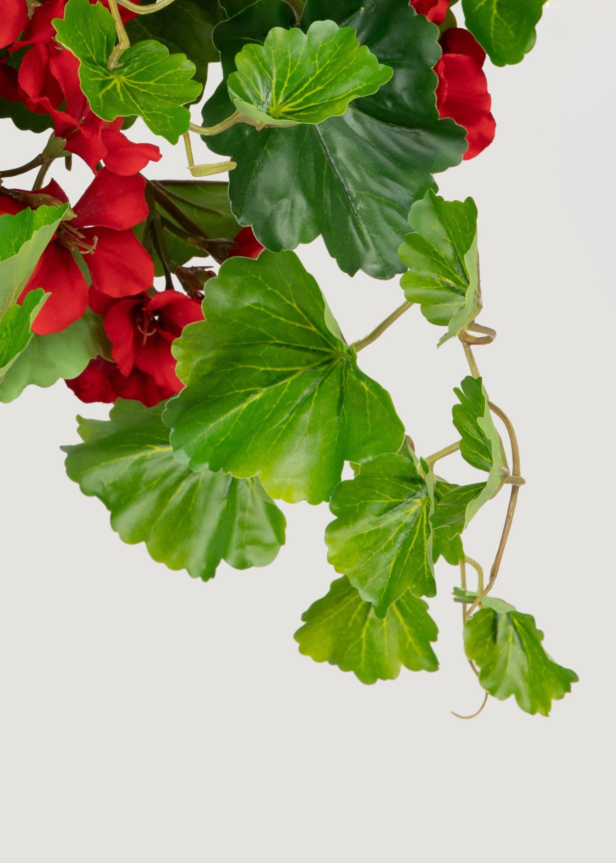 Artificial Hanging Geranium Bush