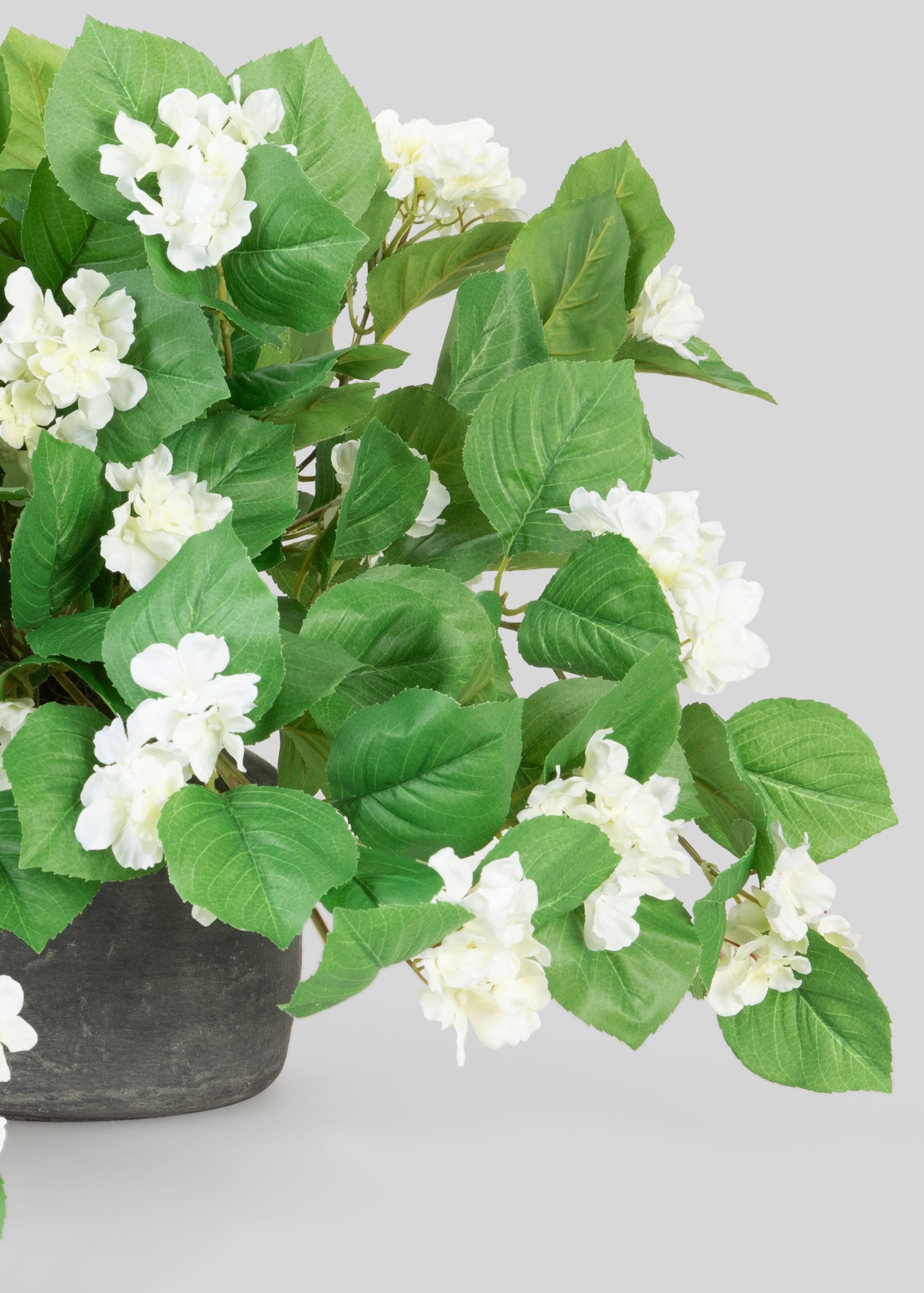 Artificial White Hydrangea Bush