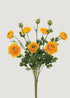 Yellow Artificial Ranunculus Flower Bush