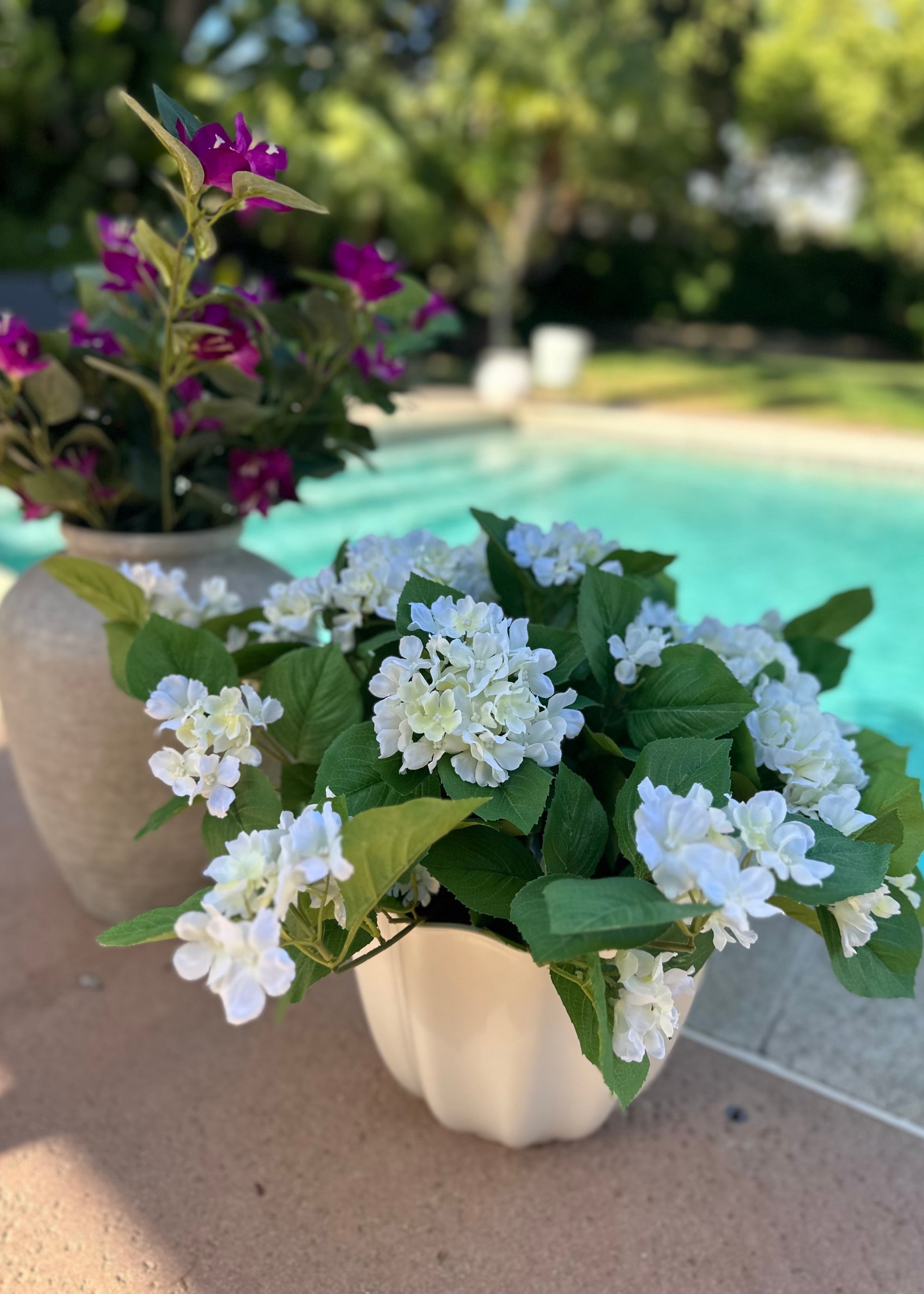 Artificial Outdoor Hydrangeas