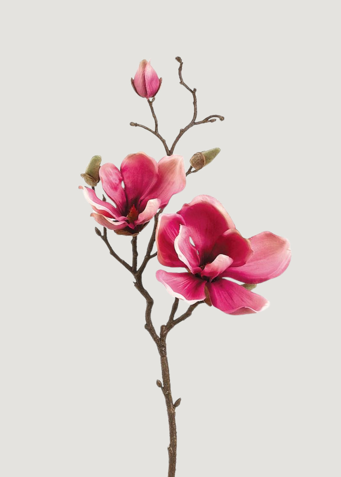 Pink Artificial Magnolia Stem