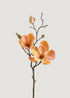Yellow Peach Faux Magnolia Flowers