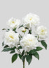 Artificial Peony Flower Bush in White