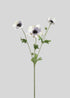Artificial Anemone Flowers in Lavender Cream