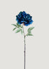 Peacock Blue Artificial Peony Flower