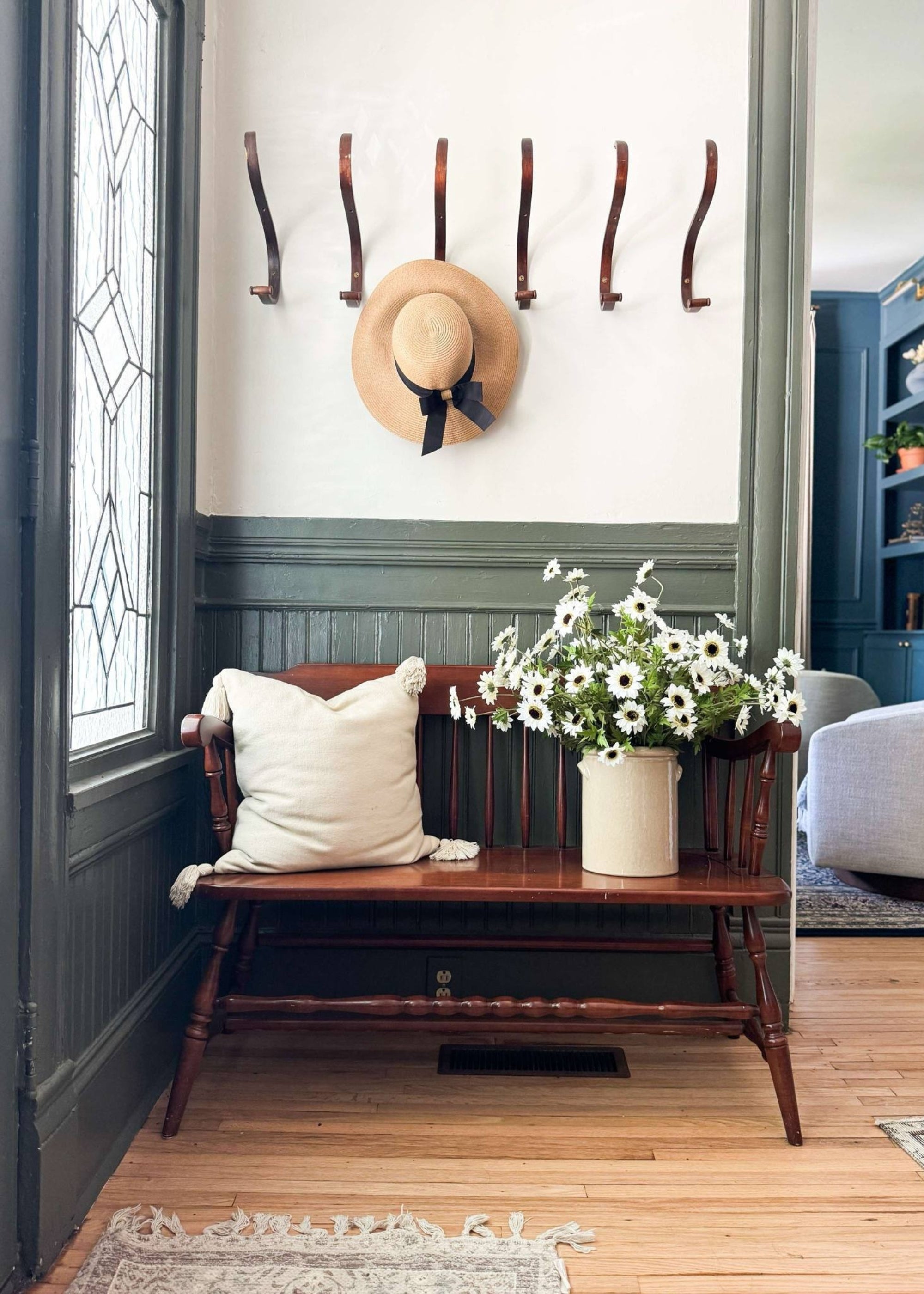 Fake Black-Eyed-Susans in Crock