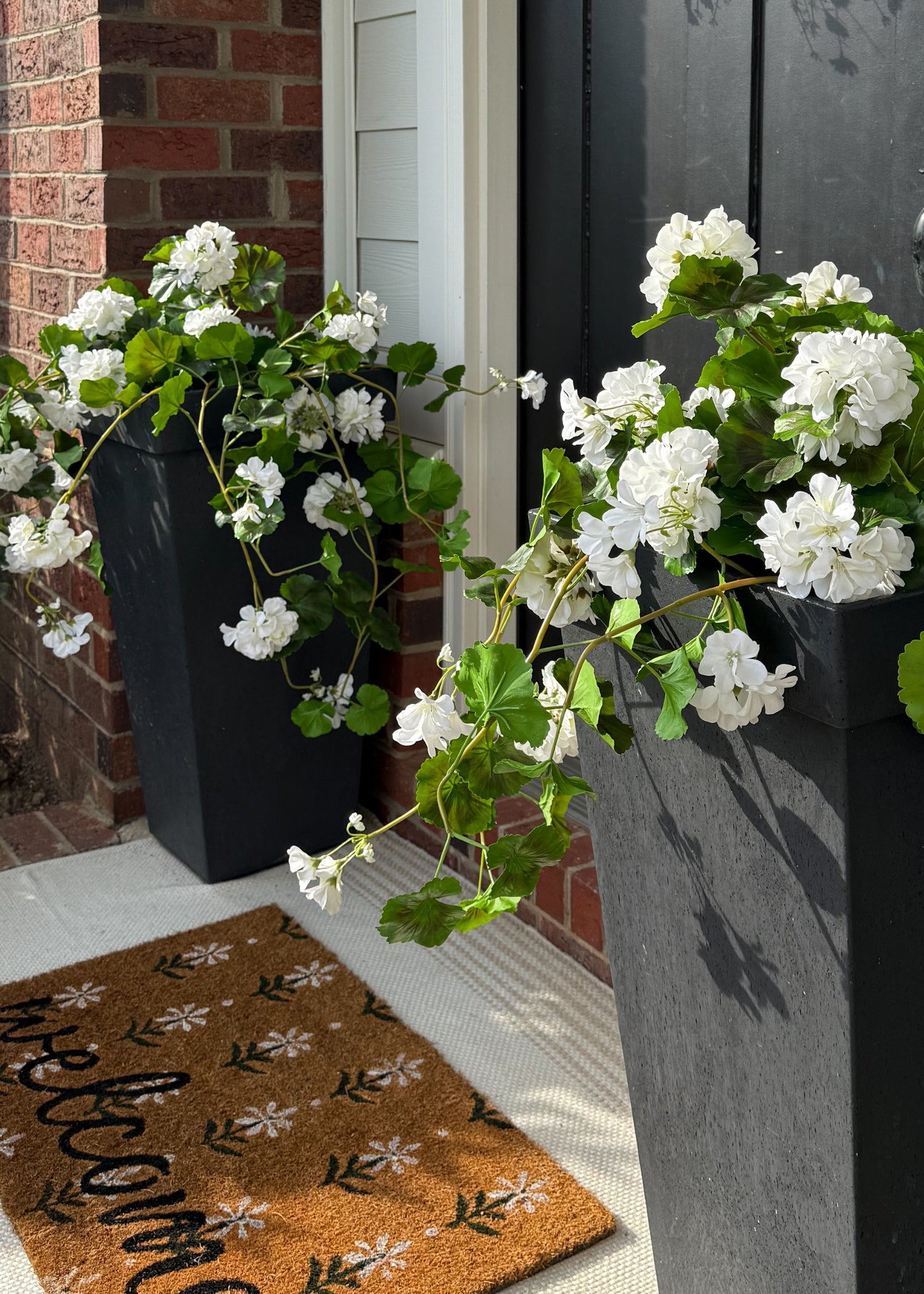 Fake Hanging Geraniums