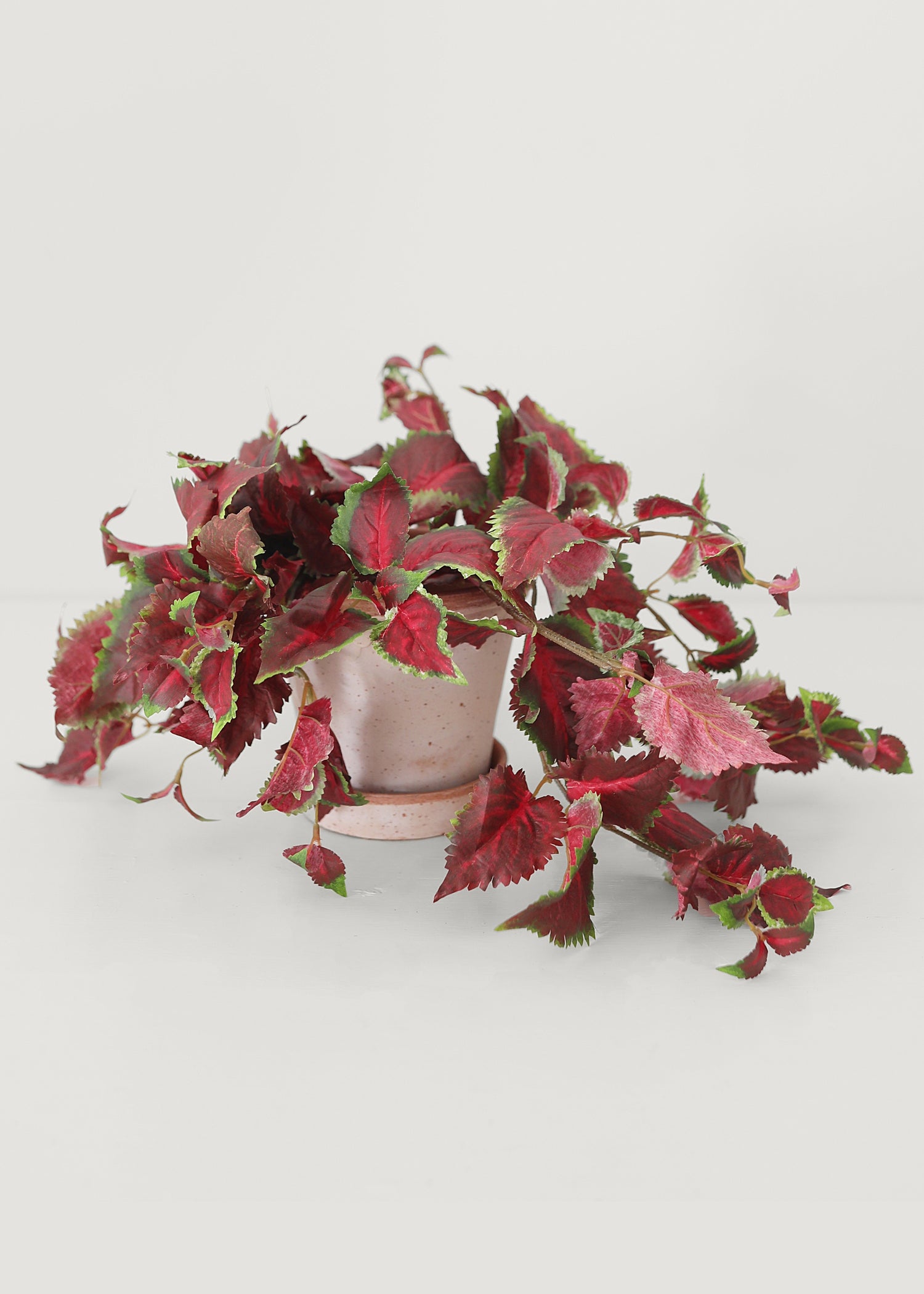 Fake UV Treated Indoor/Outdoor Hanging Coleus Plant