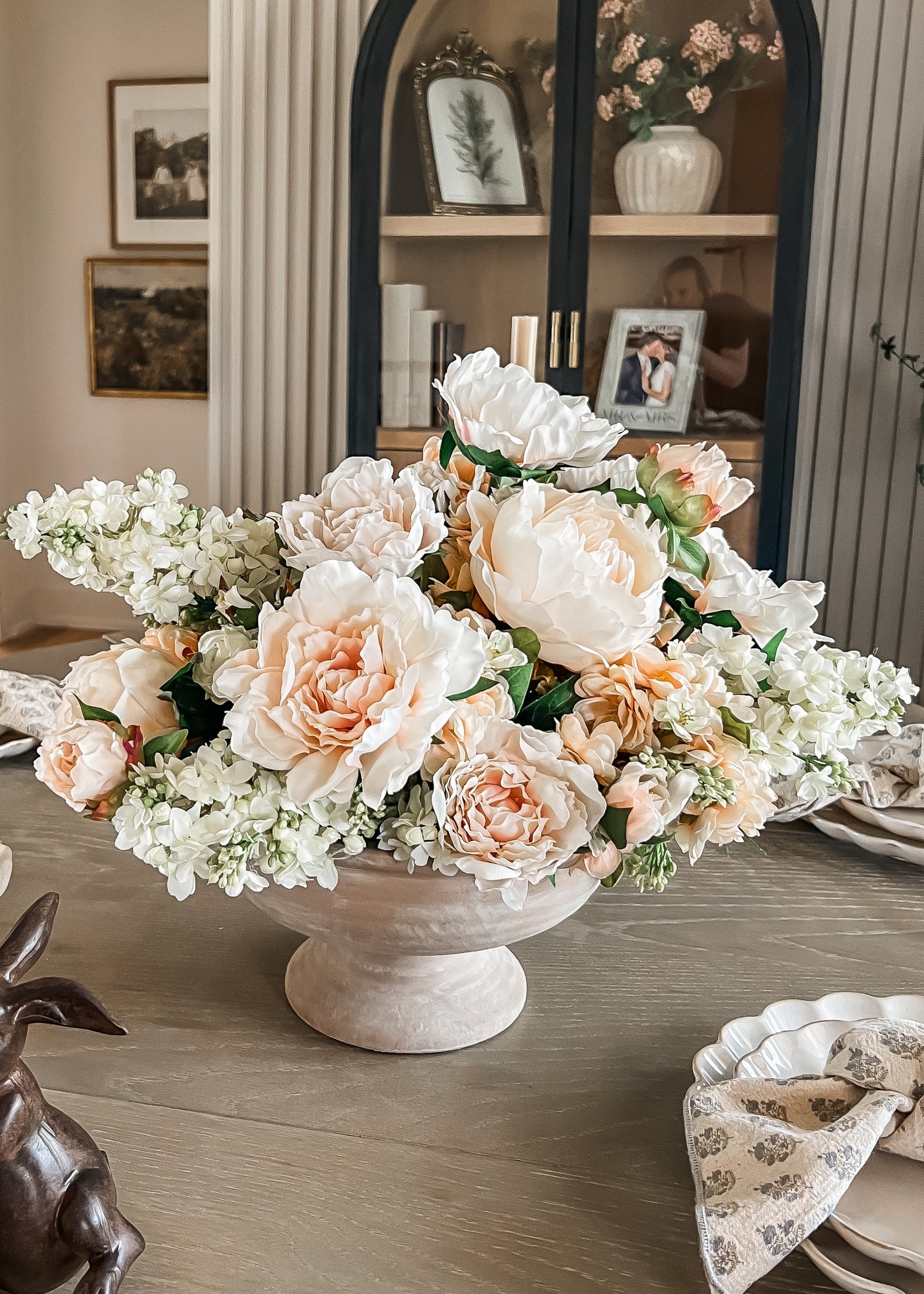 Artificial Peony Arrangement