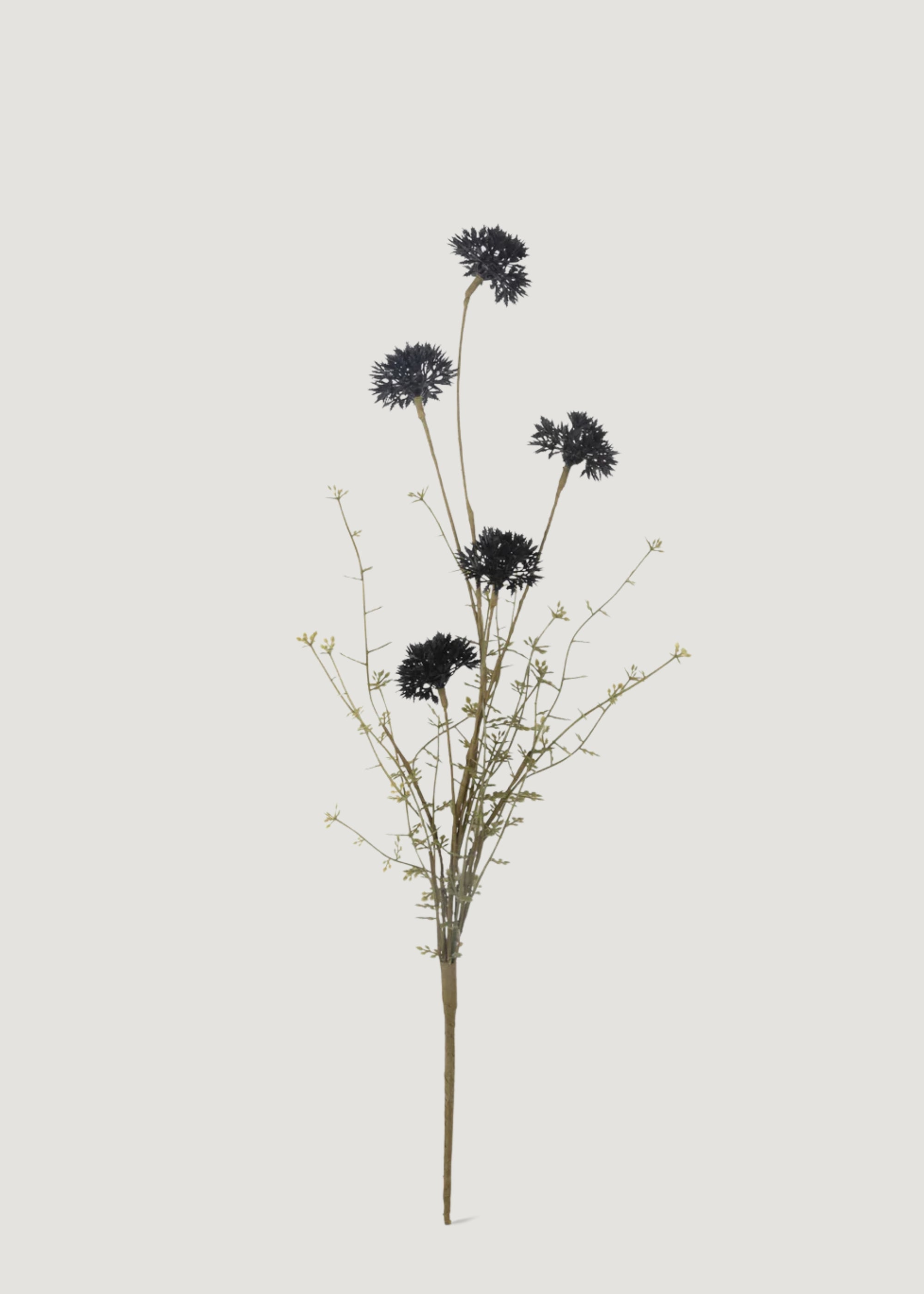 Faux English Melaleuca Wildflower Branch in Black
