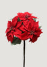 Red Artificial Christmas Poinsettia Flower Bush