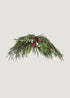 Faux Real Touch Winter Evergreen Swag with Berries