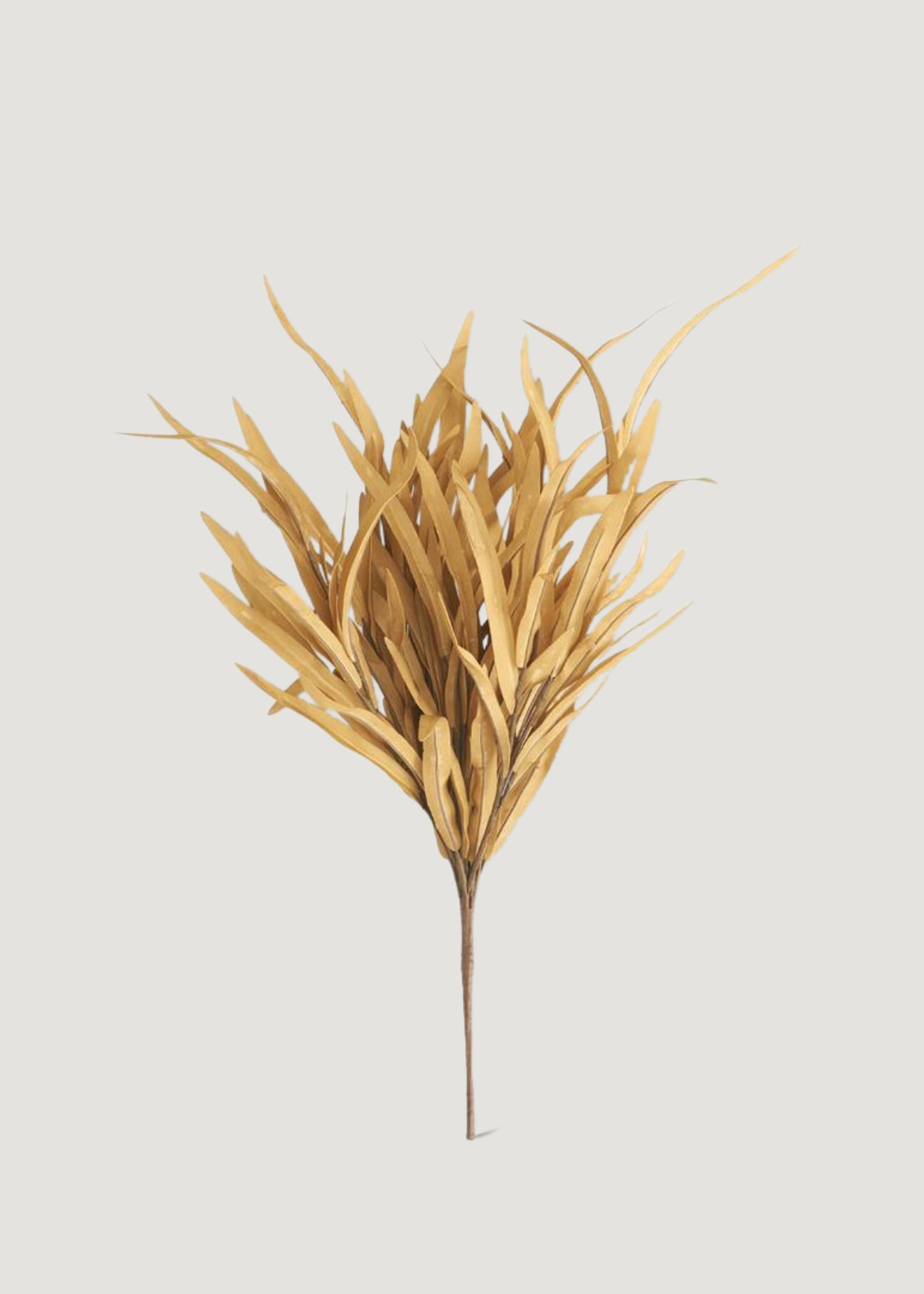 Faux Fall Grass Bush in Autumn Tan Hue