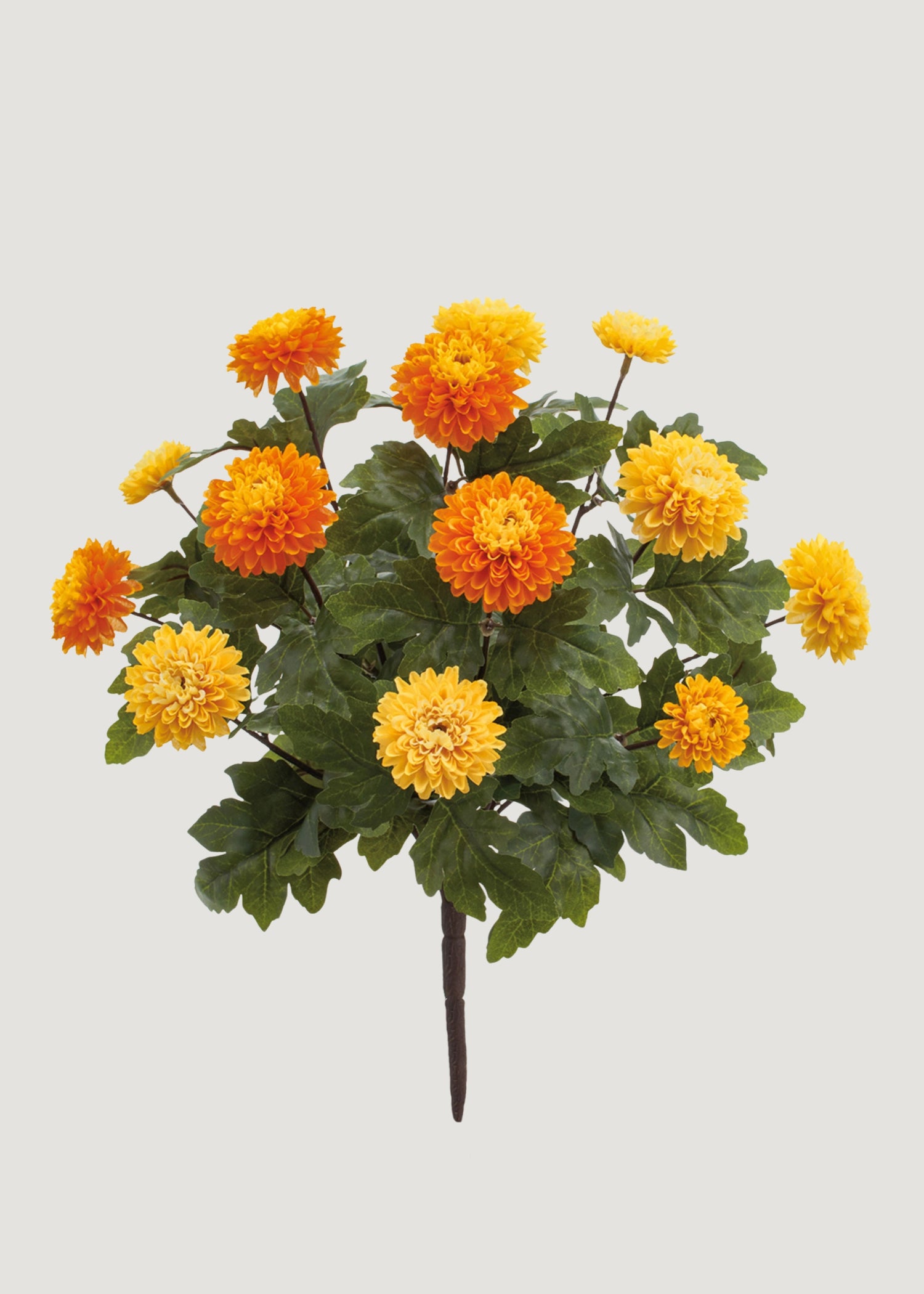 Yellow and Orange Artificial Mum