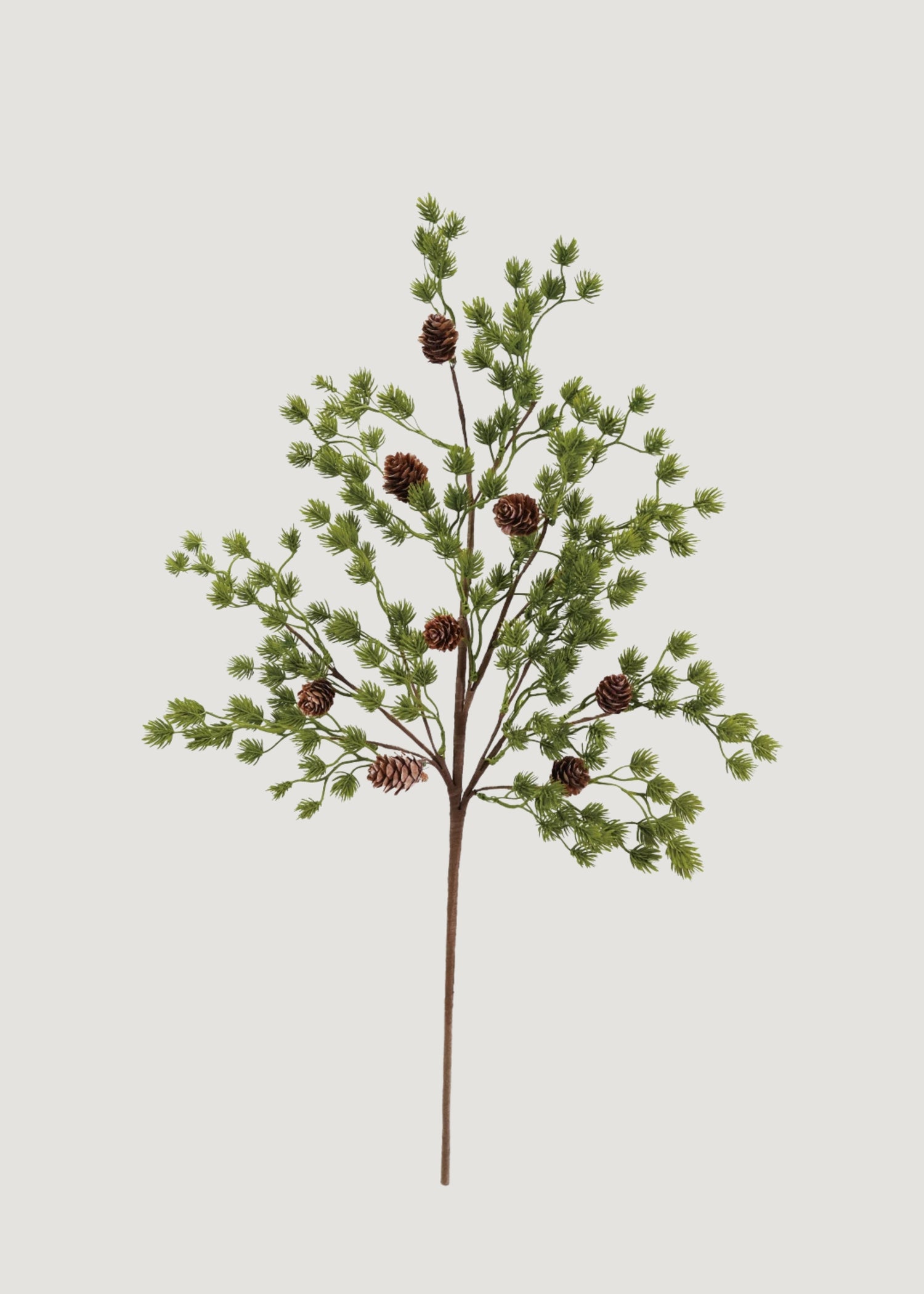 Artificial Fir Foliage Holiday Branch with Pine Cones