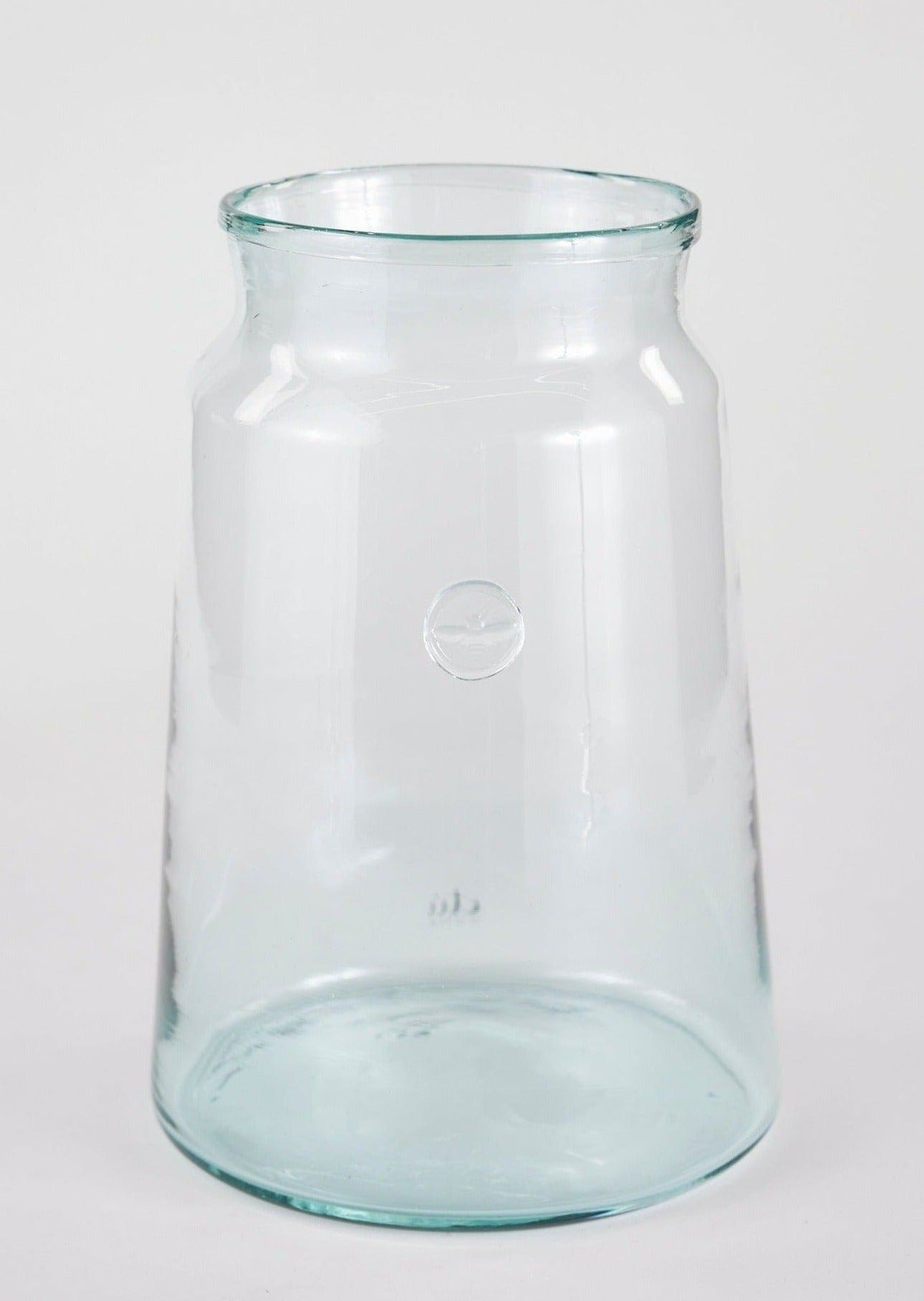 Large French Mason Jar, Etu French Glass Vase