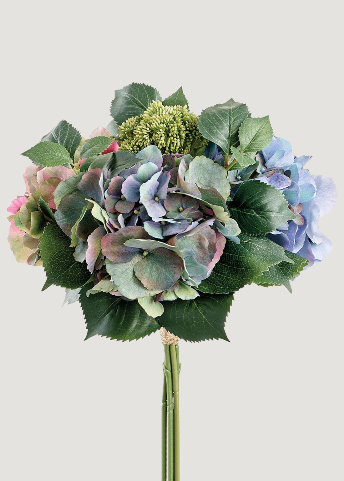 Fake Sedum and Hydrangea Flower Bouquet