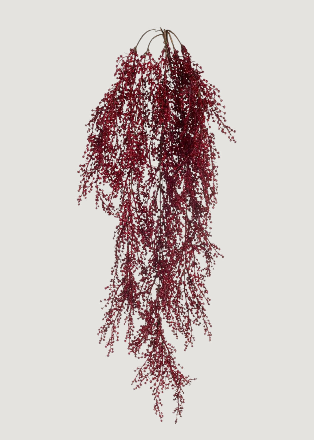 Burgundy Fake Sedum Hanging Succulent Bush