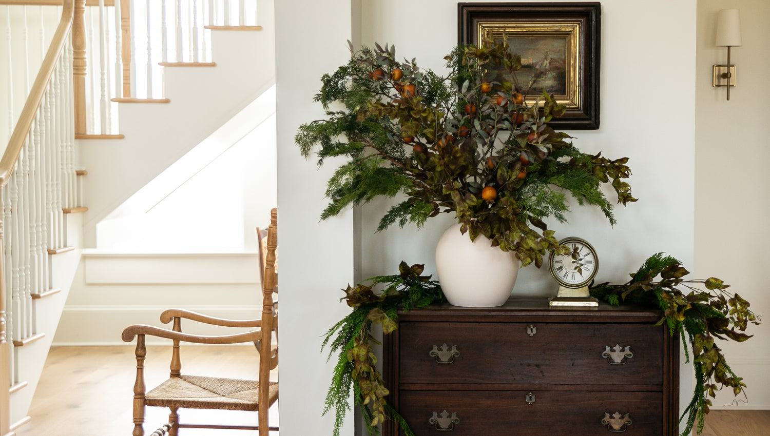 Ceder and pomegranate arrangement