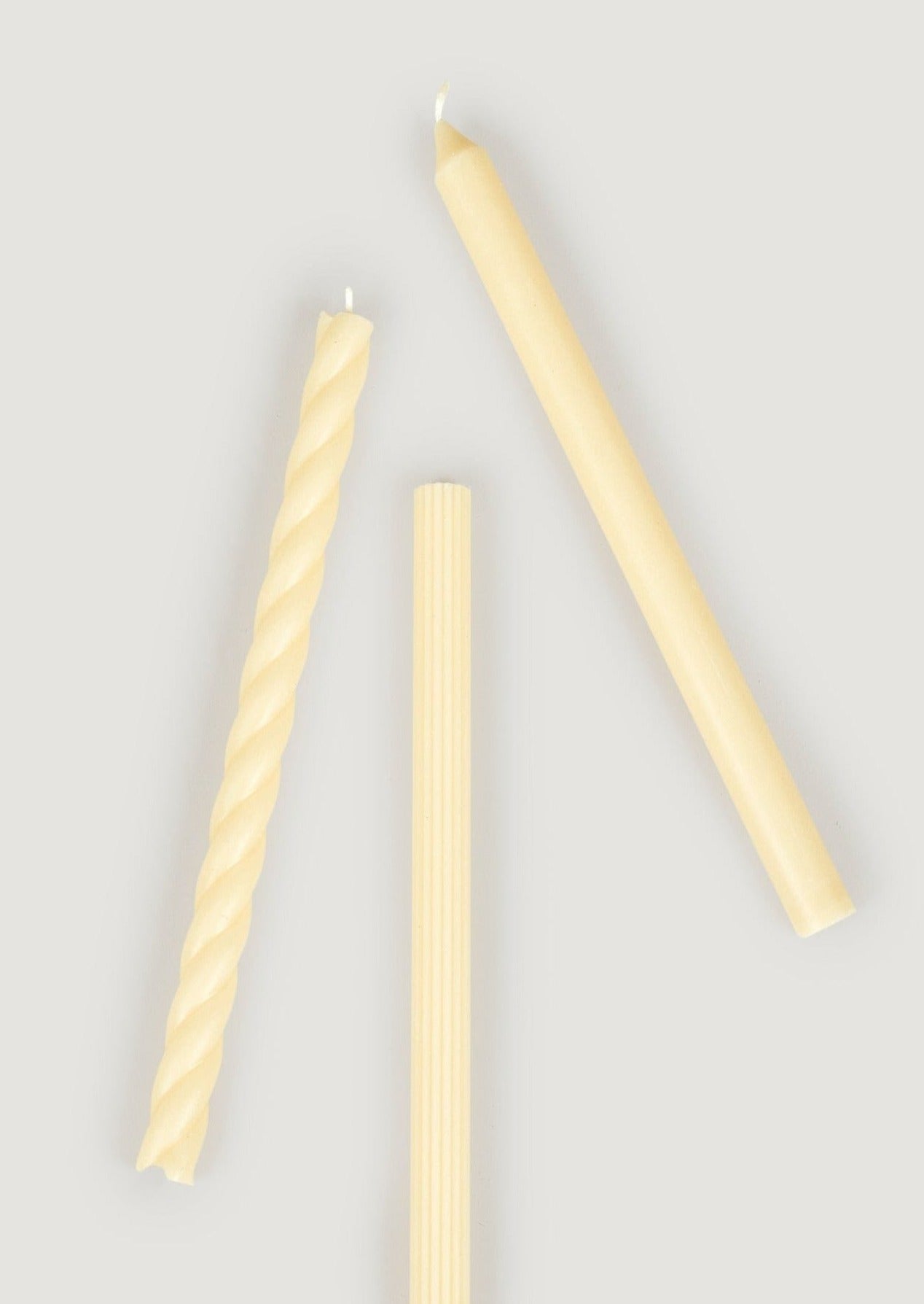 Afloral Set of 3 Cream Taper Candles