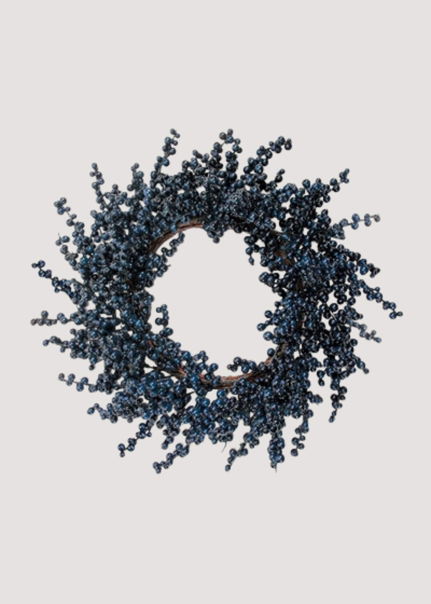Artificial Holiday Berry Wreath in Blue