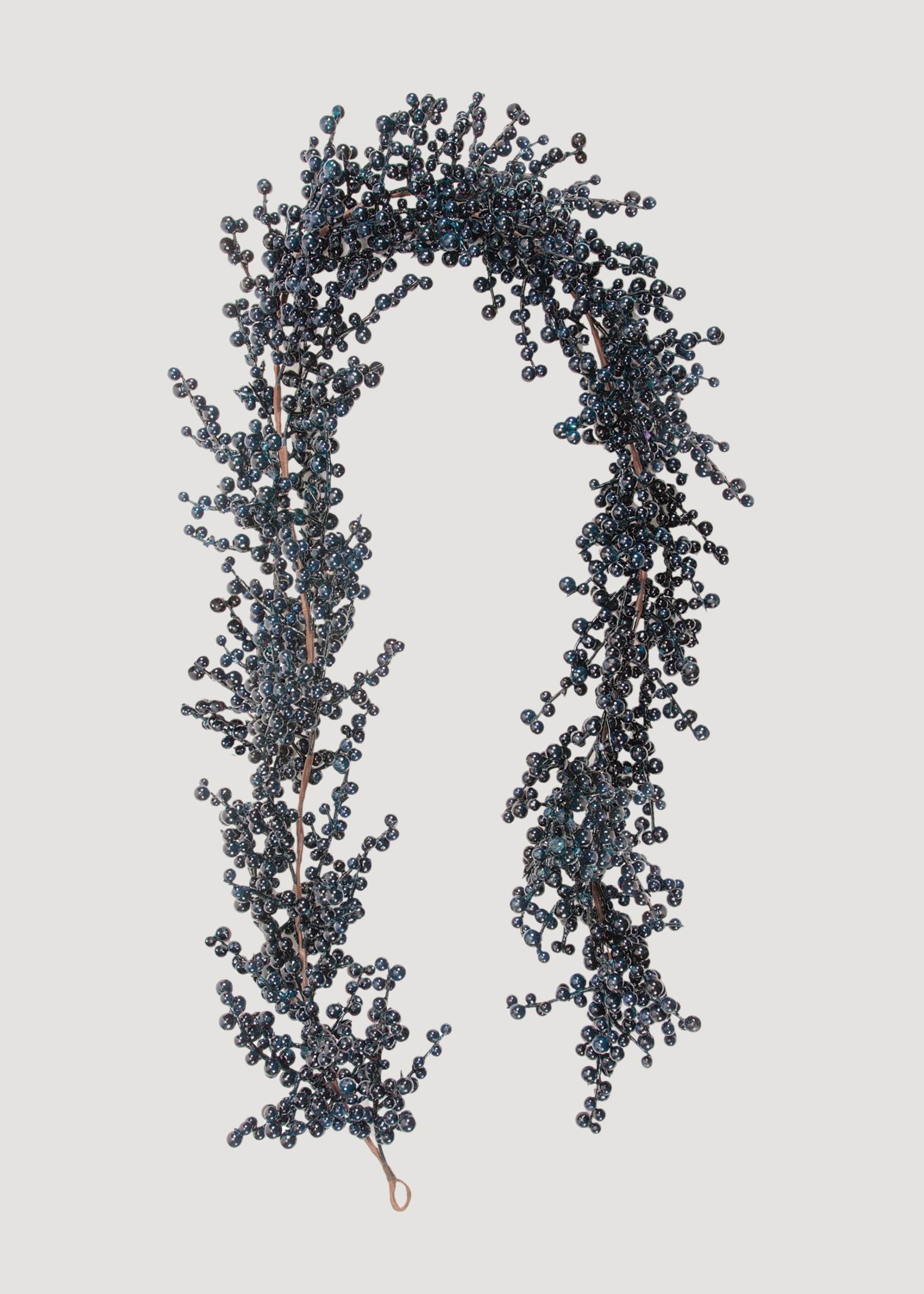 Burst of Blue Holiday Berry Garland - 72"
