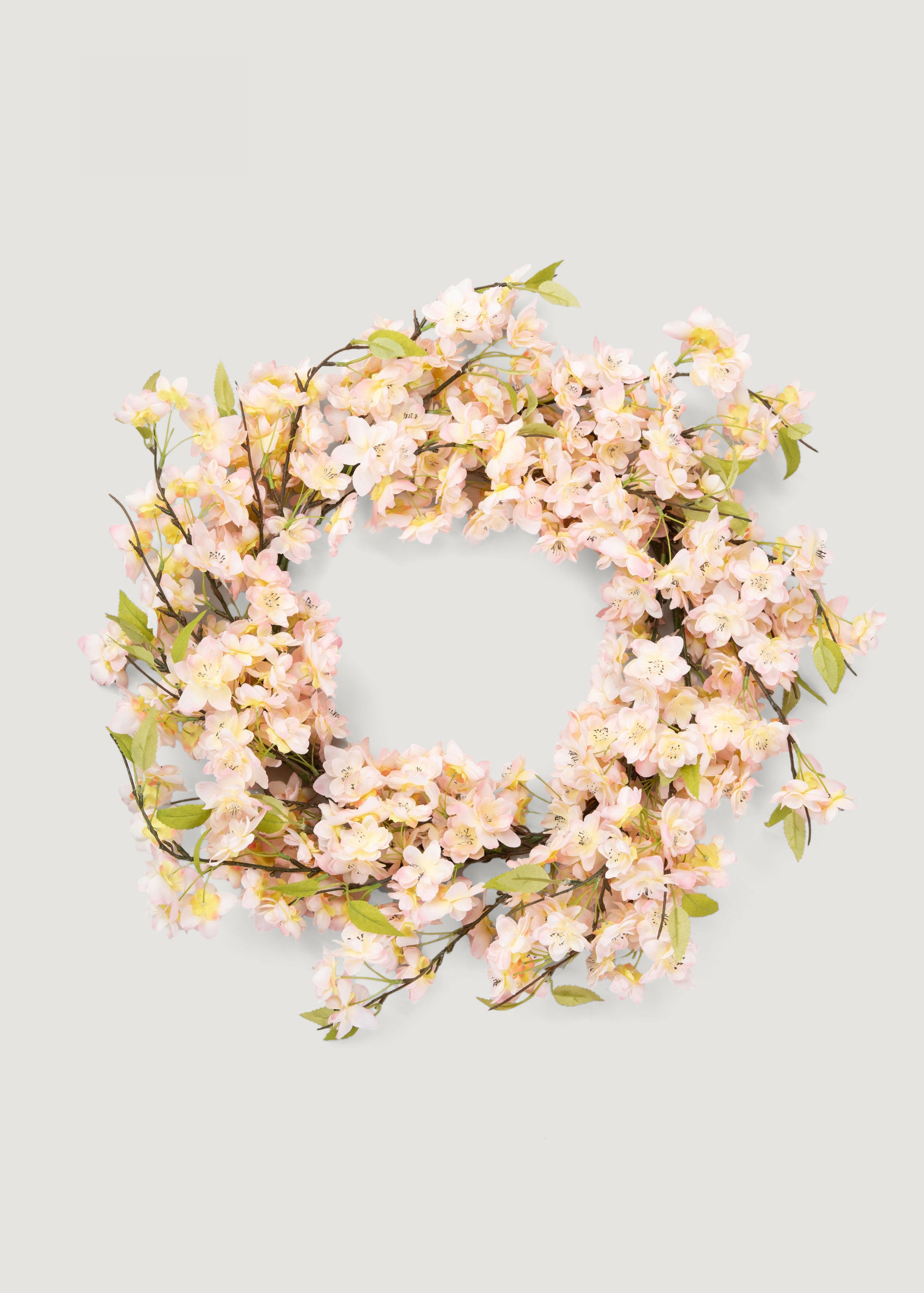 Pink Cherry Blossom Flower Wreath