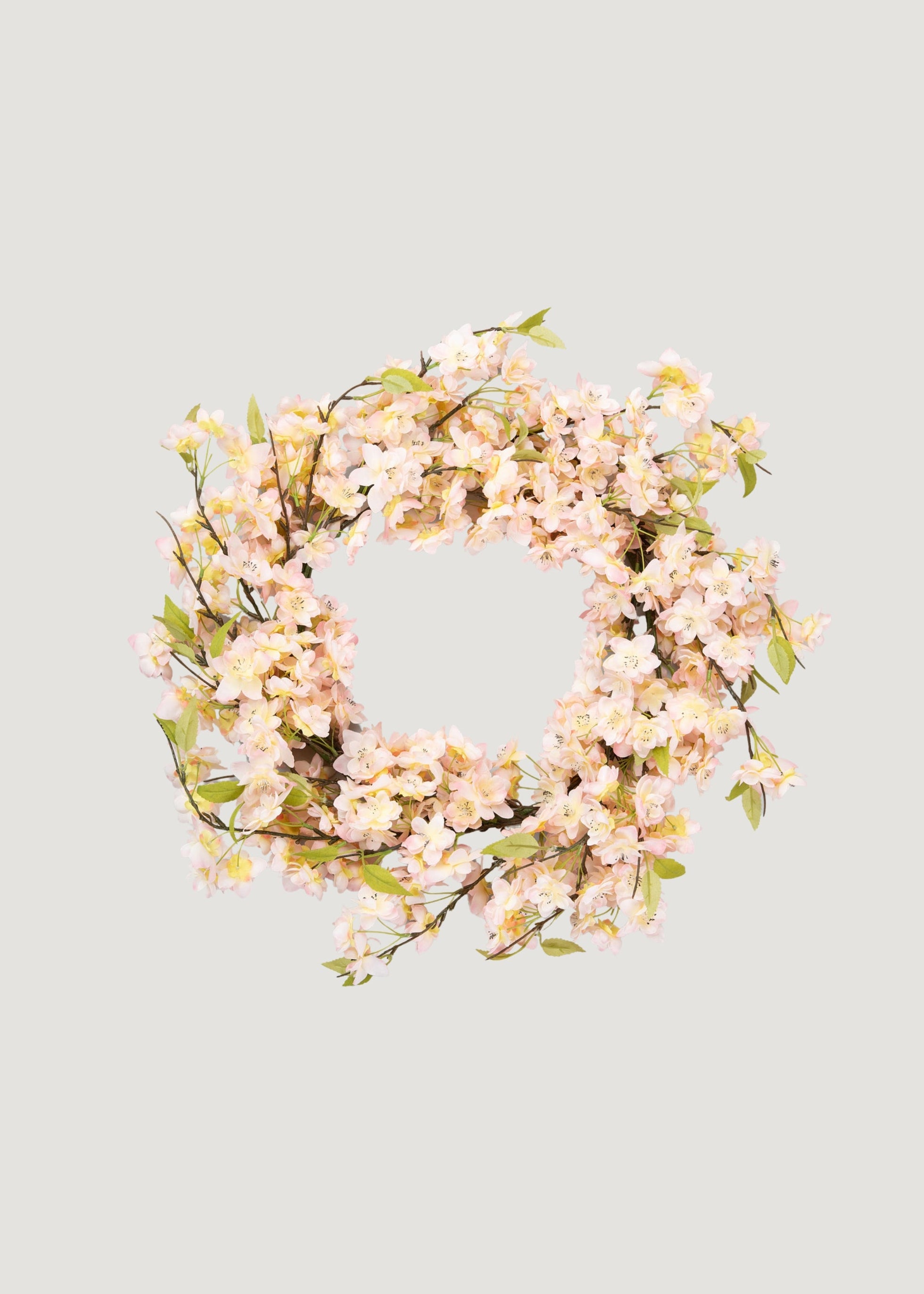 Pink Cherry Blossom Flower Wreath