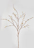 Faux Tall Branches Cream Quince Blossom Branch at afloral
