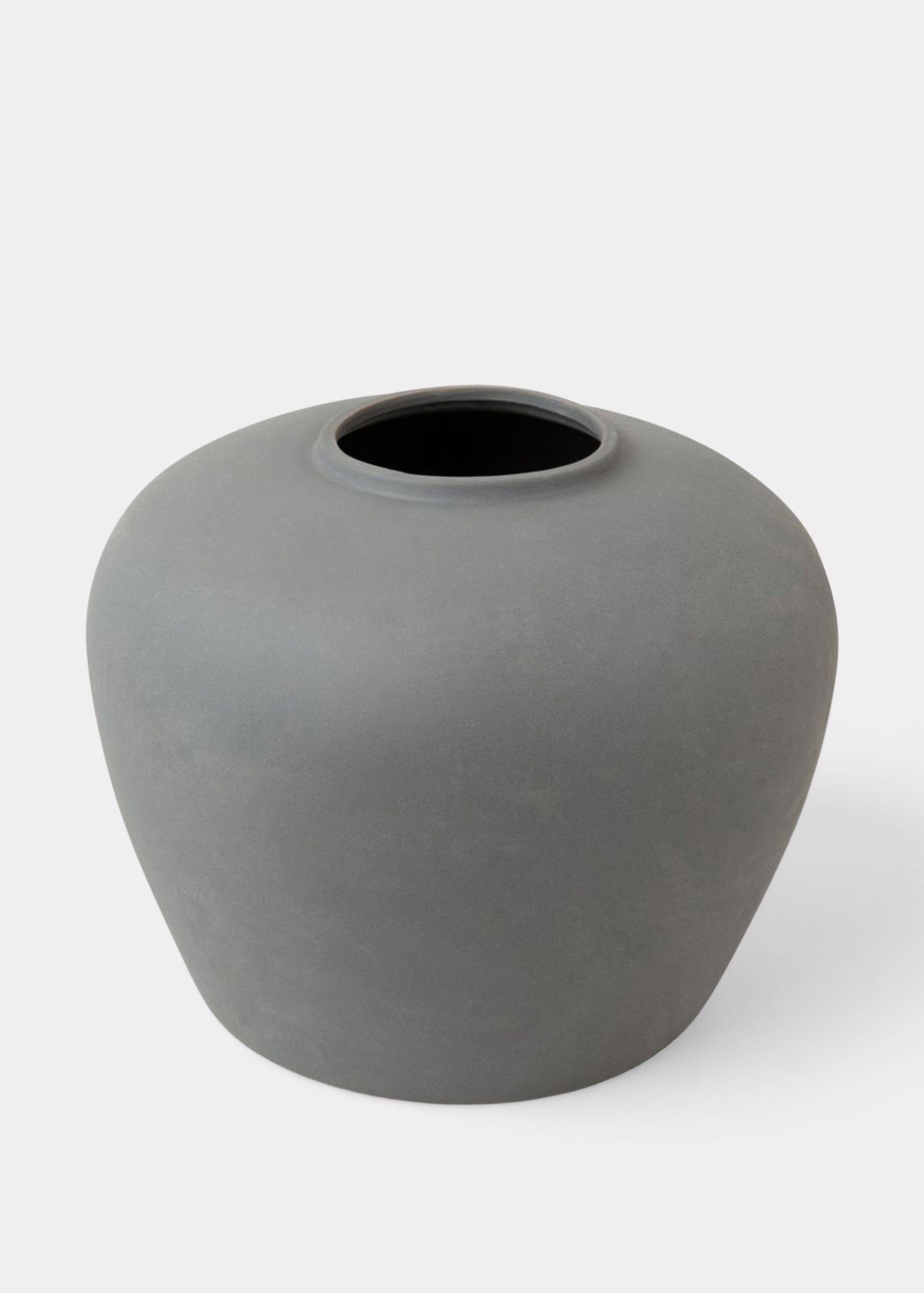 Terra Cotta Jug Vase in Slate | Oversized Vases at Afloral.com