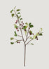 Faux Red Crabapple Berry Branch