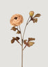 Autumn Taupe Artificial Ranunculus Flower