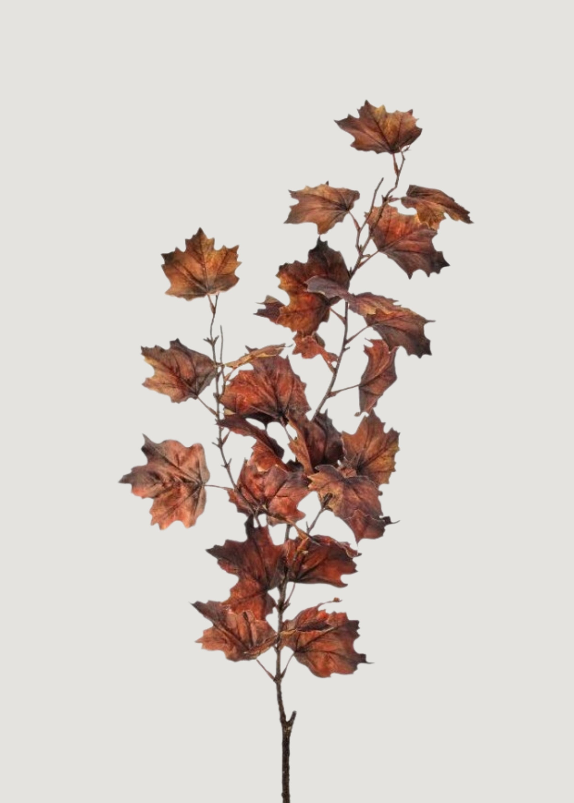 Brown Artificial Tall Maple Leaf Branch