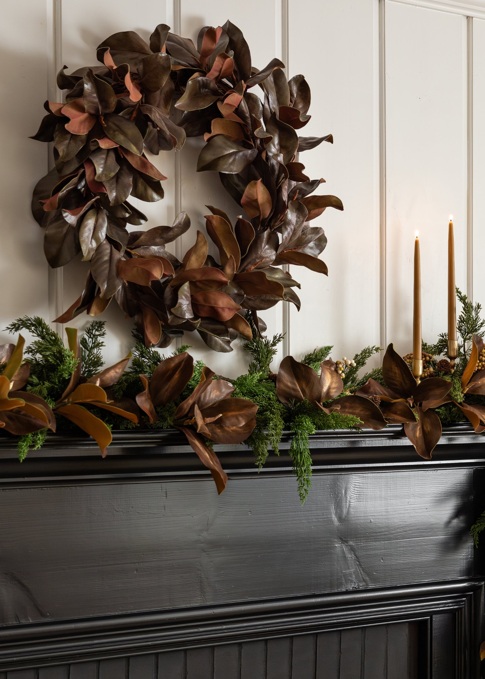 Magnolia Wreath and Holiday Garland
