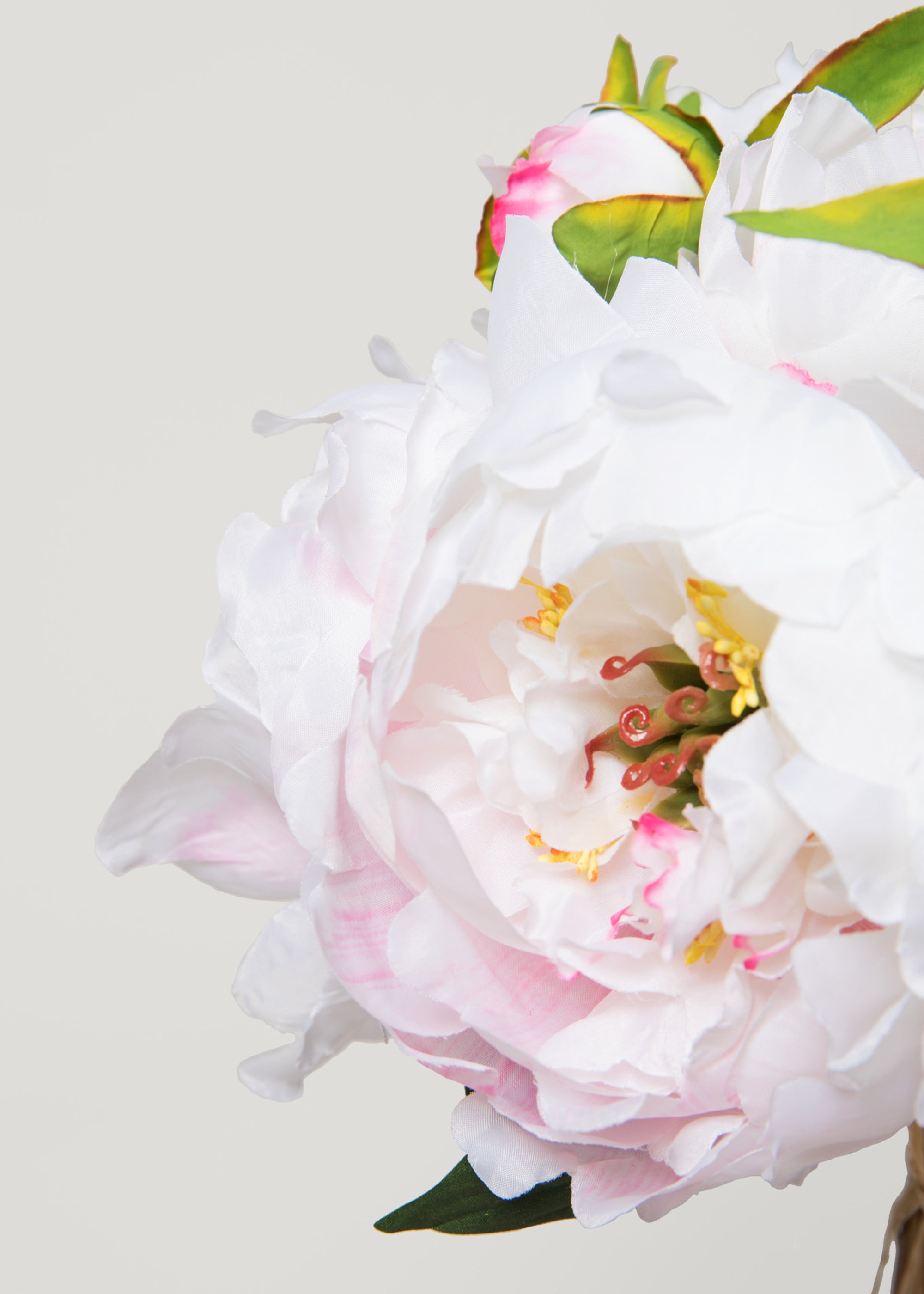 Faux Peony Flower Bouquet