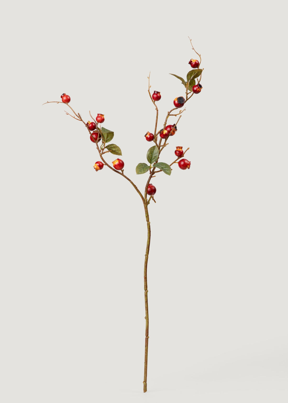 Fall Burgundy Artificial Crabapple Berry Branch