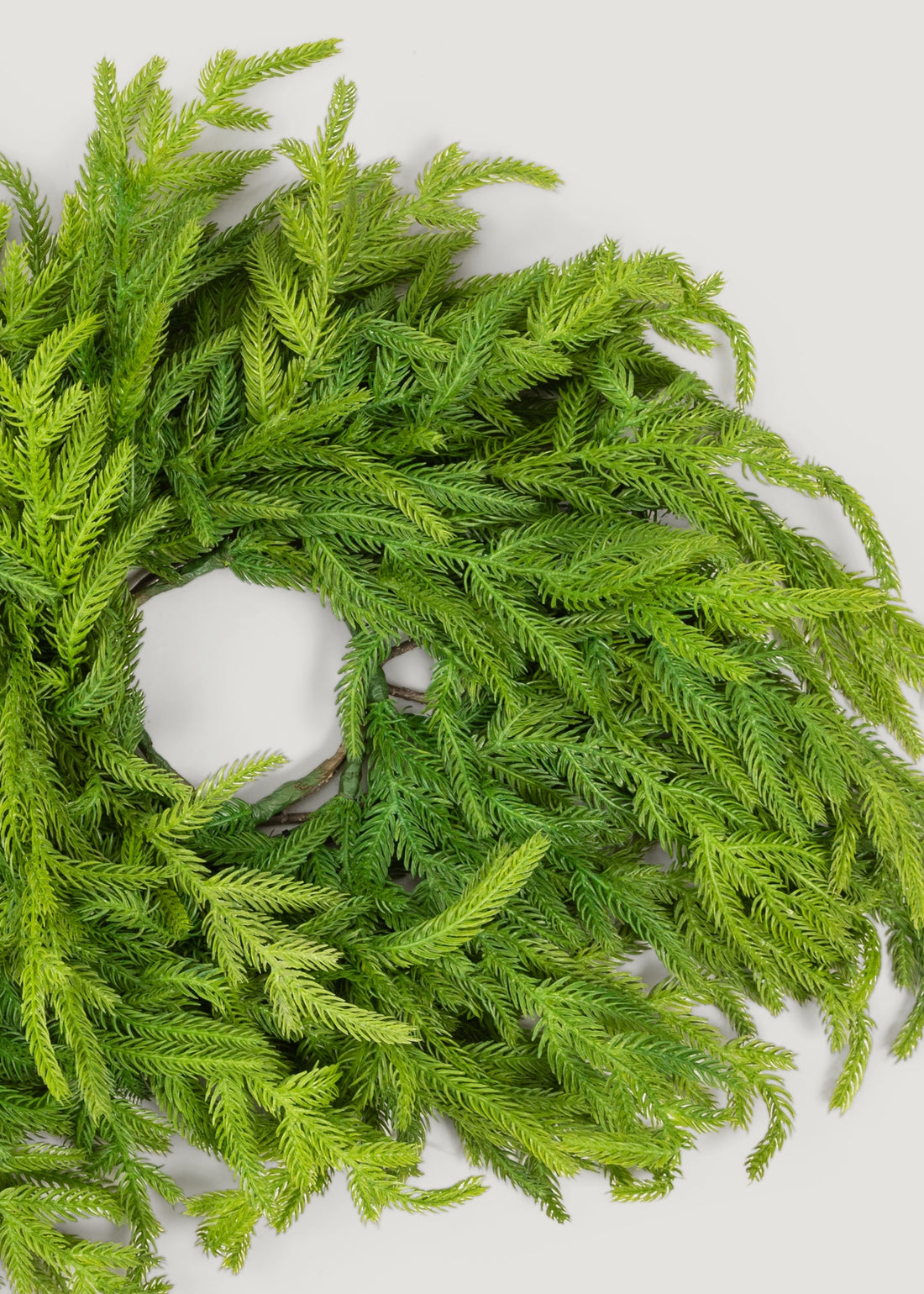 Close-up of Norfolk Pine Candle Centerpiece