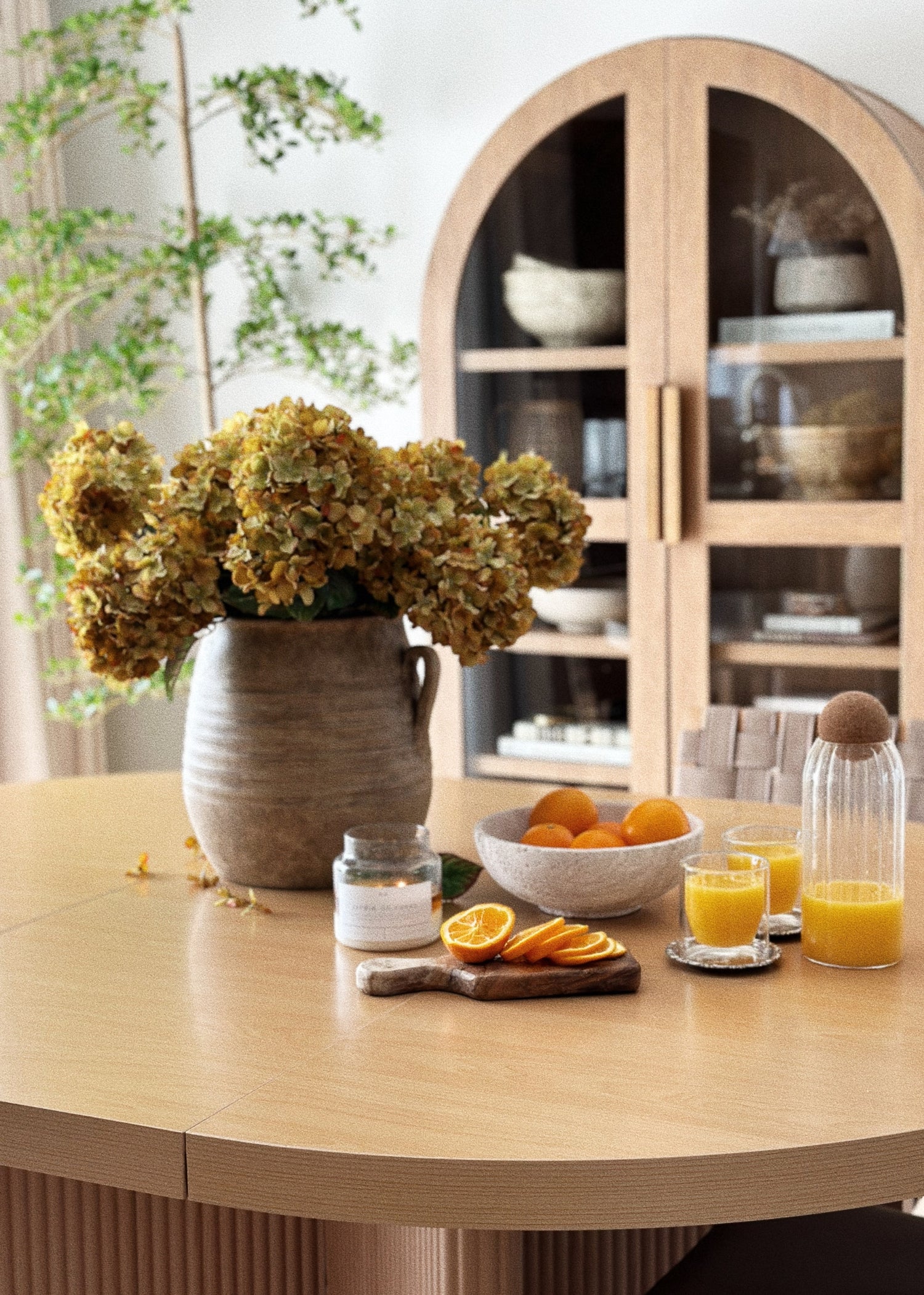 Artificial Vintage Antique Green Hydrangeas