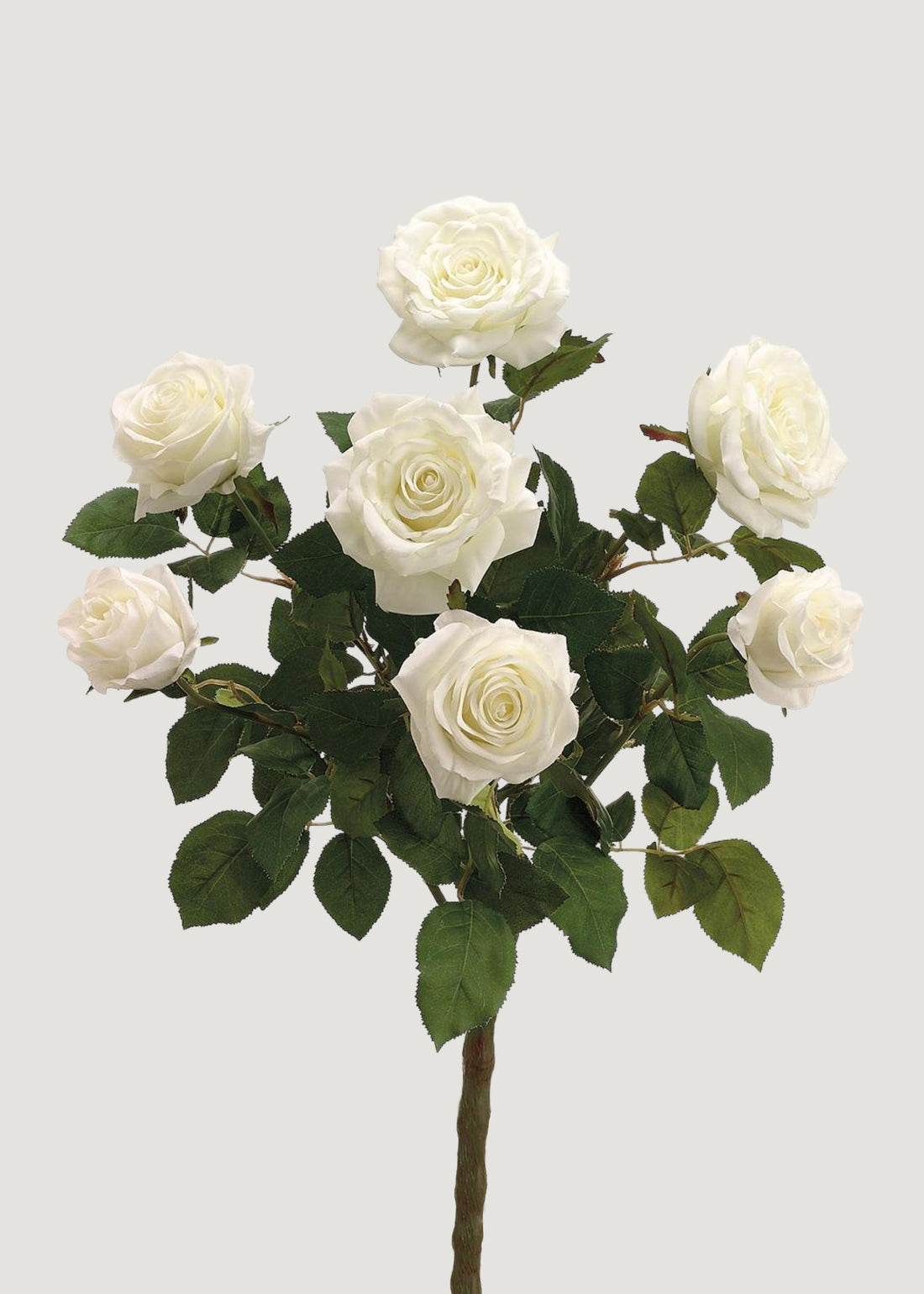Artificial White Rose Bush