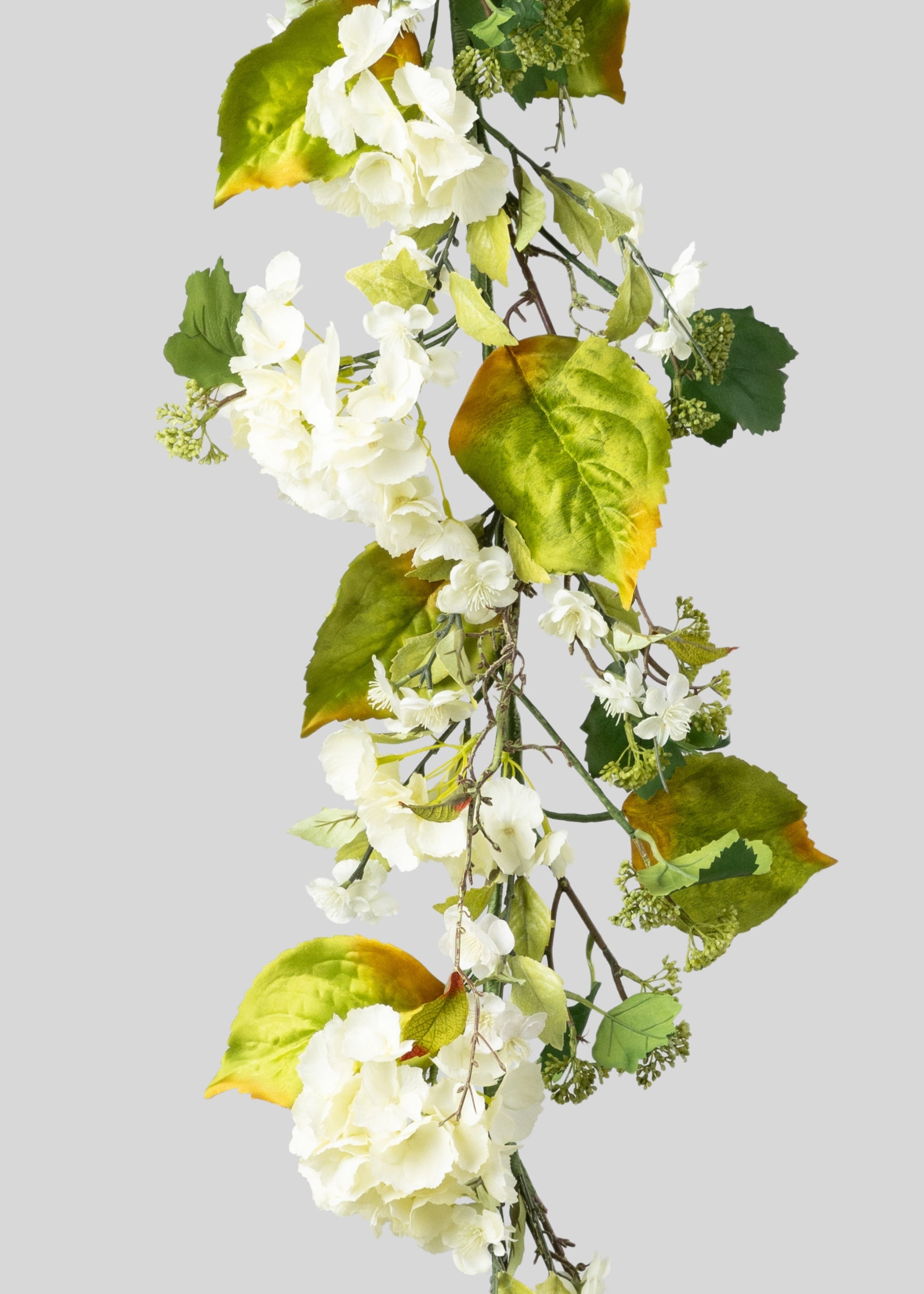 Close up of Artificial Hydrangea Garland