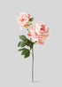 Pink Artificial Blooming Peony with Bud
