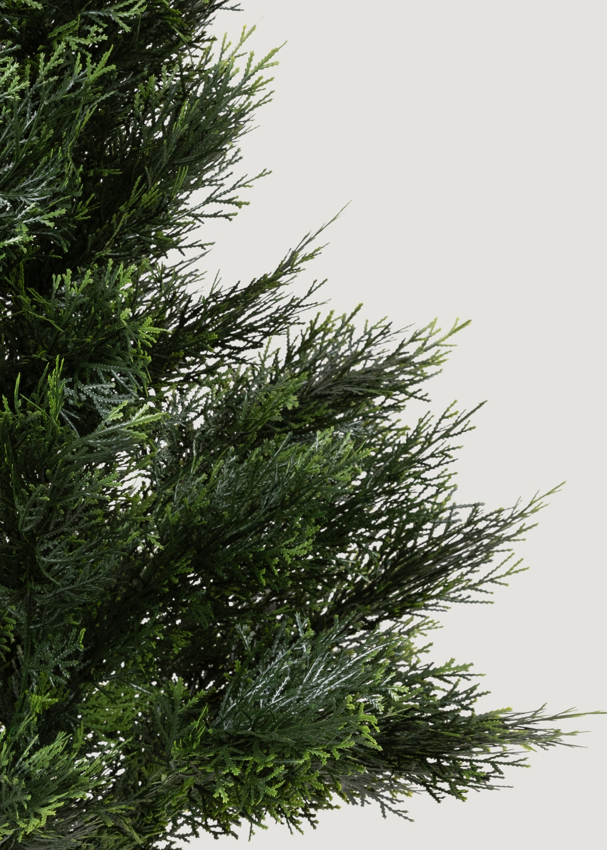 Close-up of Faux Cedar Tree