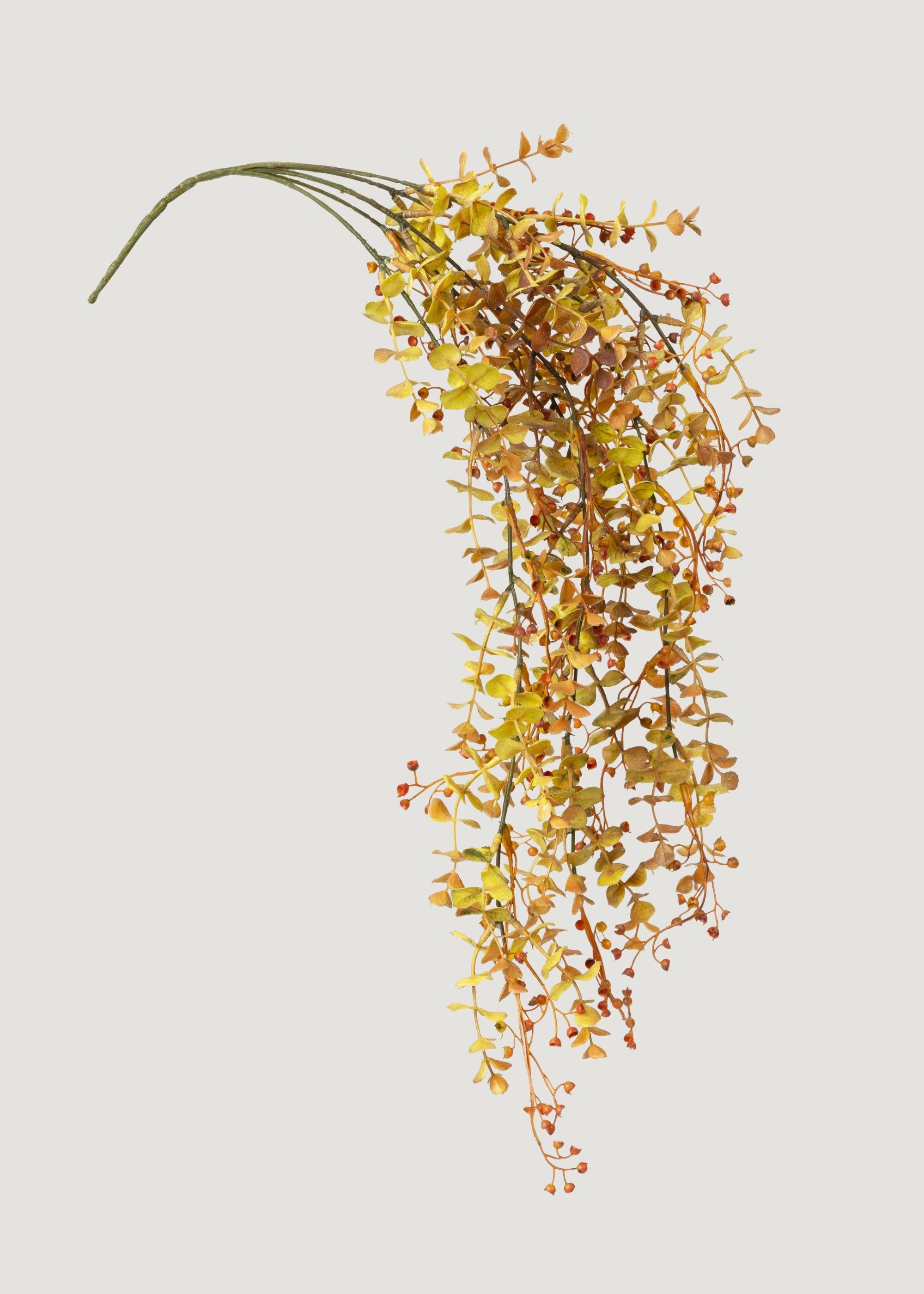 Faux Eucalyptus Hanging Bush in Fall Colors