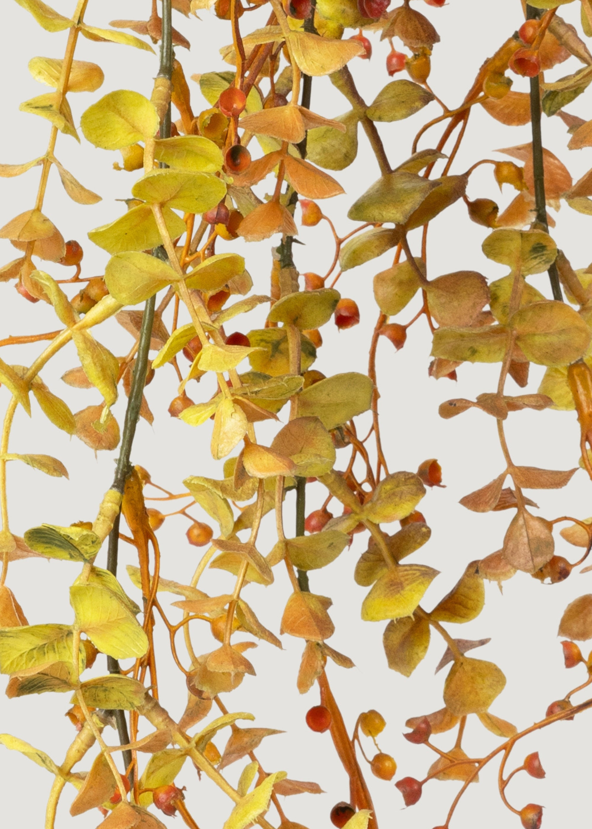 Faux Eucalyptus Bush in Fall Colors